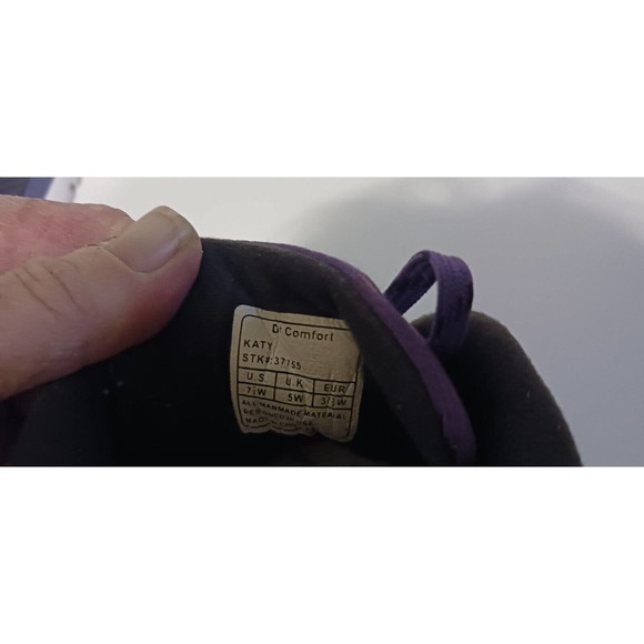 DR COMFORT Katy Women Purple Black Athletic Diabetic Walking Shoes Size 7.5 Wide - Picture 8 of 9